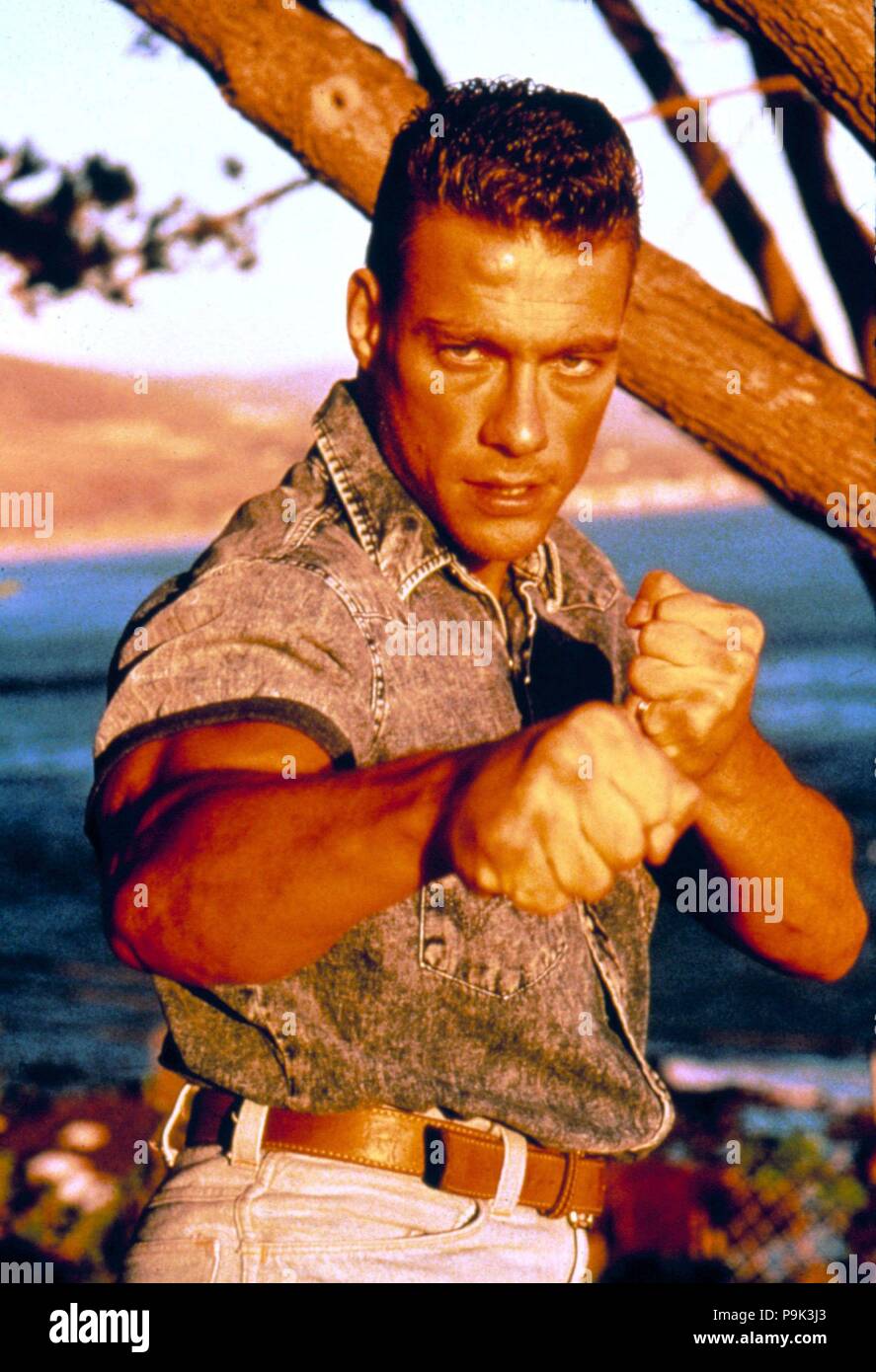 Original Film Title: LIONHEART. English Title: LIONHEART. Film Director:  SHELDON LETTICH. Year: 1990. Stars: JEAN-CLAUDE VAN DAMME. Credit: GUILD /  Album Stock Photo - Alamy