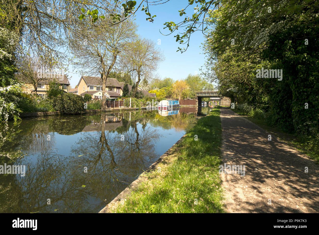 Summer canal scene at Long Eaton, Derbyshire, UK Stock Photo - Alamy