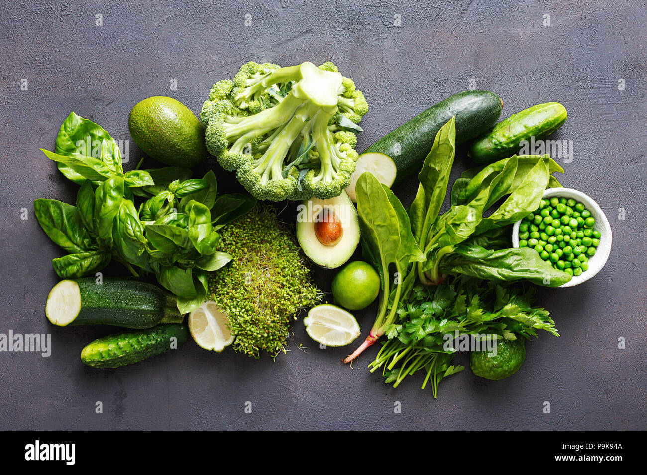 Set raw healthy food clean eating vegetables source of protein for