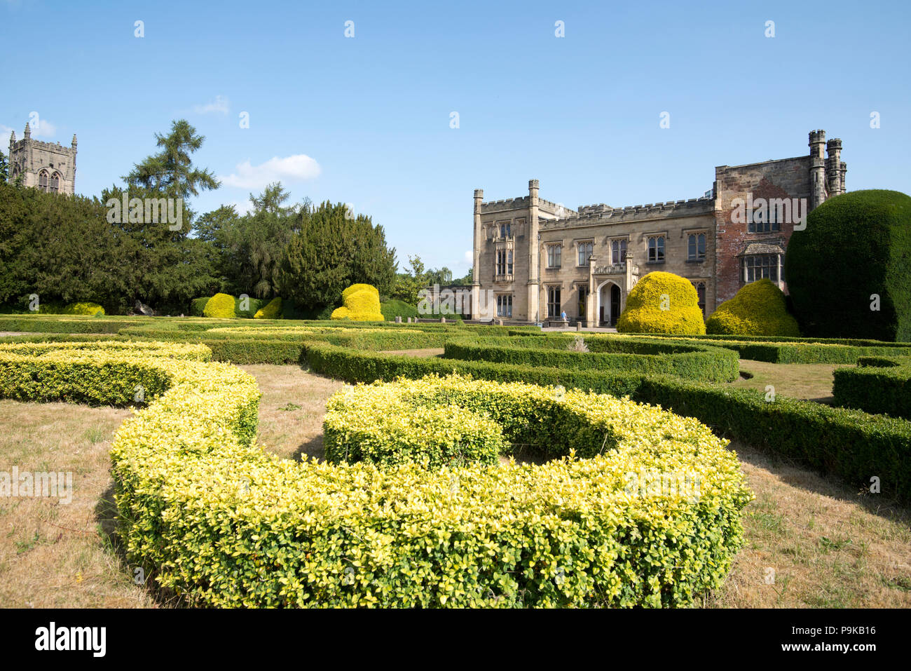 Gardens at Elvaston Castle and Country Park, Derbyshire England UK