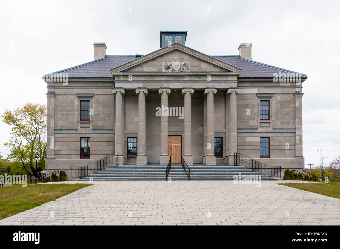 The Colonial Buiilding in St John's was the home of the Newfoundland government and the House of Assembly from 1850 to 1959. Stock Photo