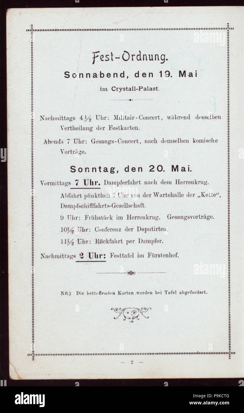 72 60 Versammlung Held By Provinzial Liedertafel At Magdeburg