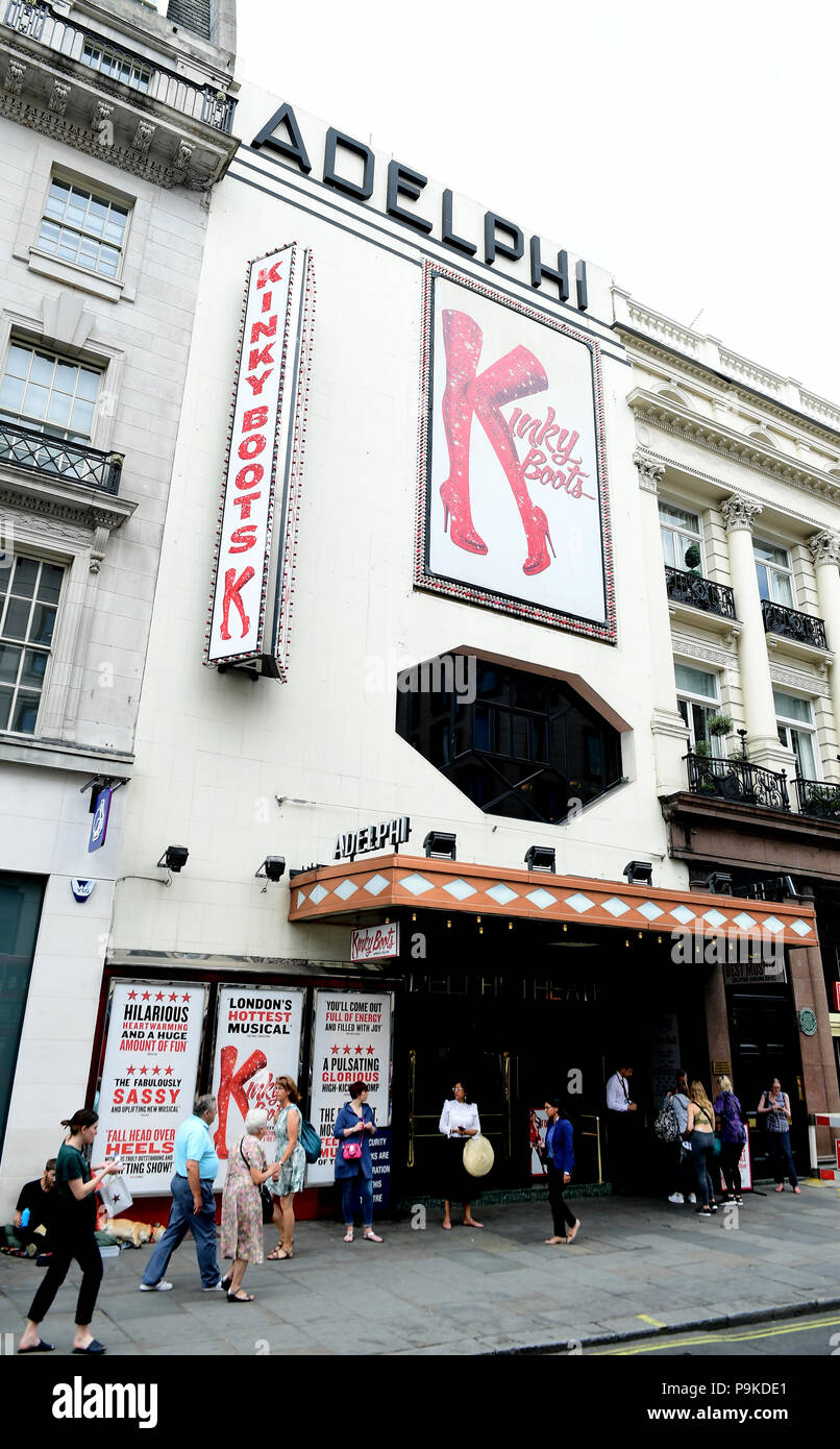 A general view of The Adelphi theatre in London. PRESS ASSOCIATION Photo. Picture date: Wednesday July 18, 2018. Photo credit should read: Ian West/PA Wire Stock Photo