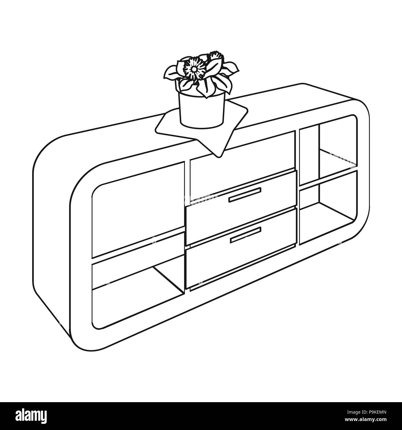 Chest Shelving With Shelves And Flower Furniture And Interior