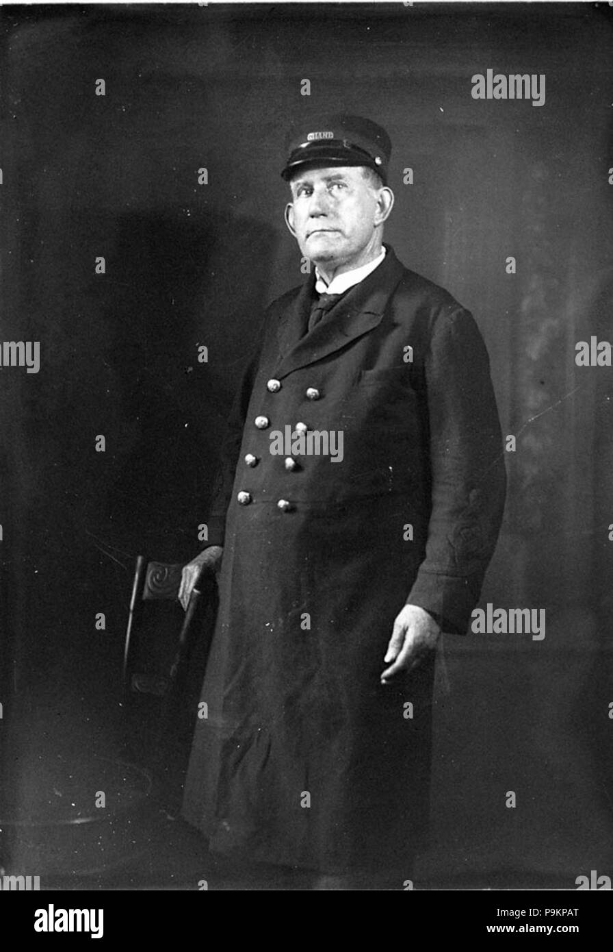 292 SLNSW 8173 A railway guard in uniform Stock Photo Alamy