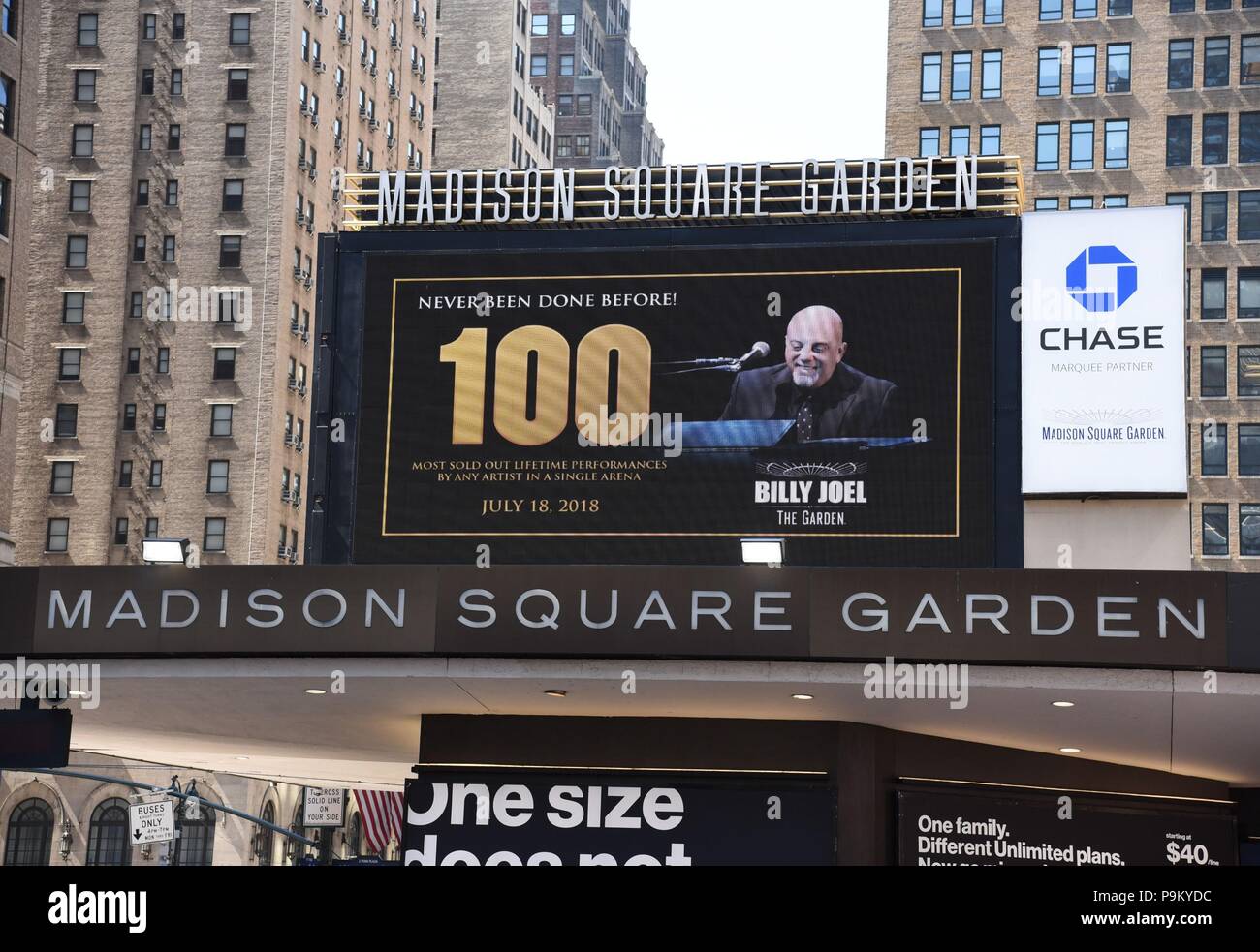 New York Ny Usa 18th July 2018 Billy Joel Madison Square
