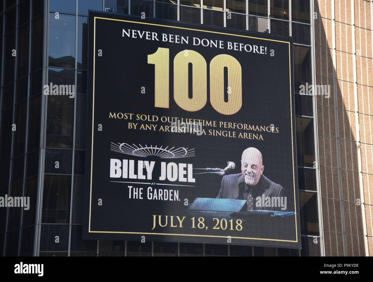 New York Ny Usa 18th July 2018 Billy Joel Madison Square