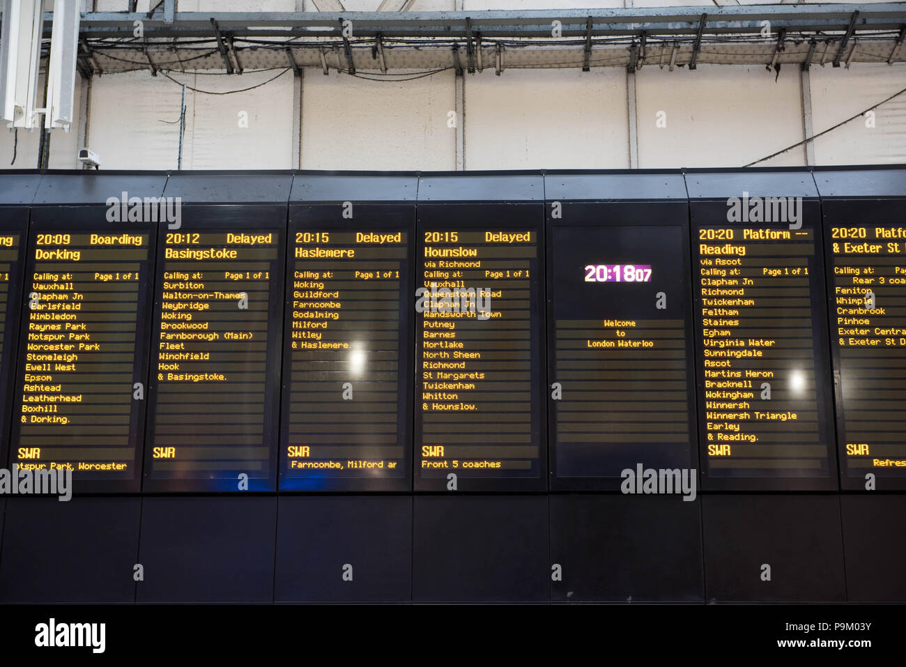 Waterloo Station United Kingdom 18th July 2018 Passengers Were