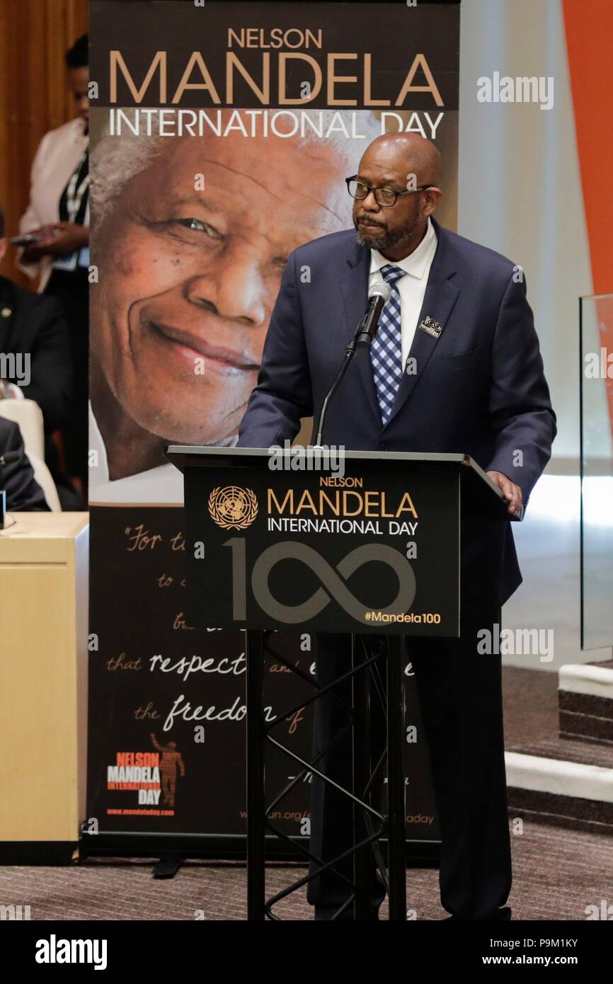 United Nations, New York, USA, July 18 2018 Forest Whitaker, UNESCO Special Envoy for Peace United Nations, New York, USA, July 18 2018 Forest Whitaker, UNESCO Special Envoy for Peace