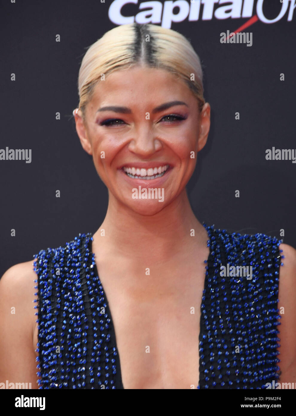 Los Angeles, CA, USA. 18th July, 2018. 18 July 2018 - Los Angeles, California - Jessica Szohr. The 2018 ESPYS held at the Microsoft Theater. Photo Credit: Birdie Thompson/AdMedia Credit: Birdie Thompson/AdMedia/ZUMA Wire/Alamy Live News Stock Photo