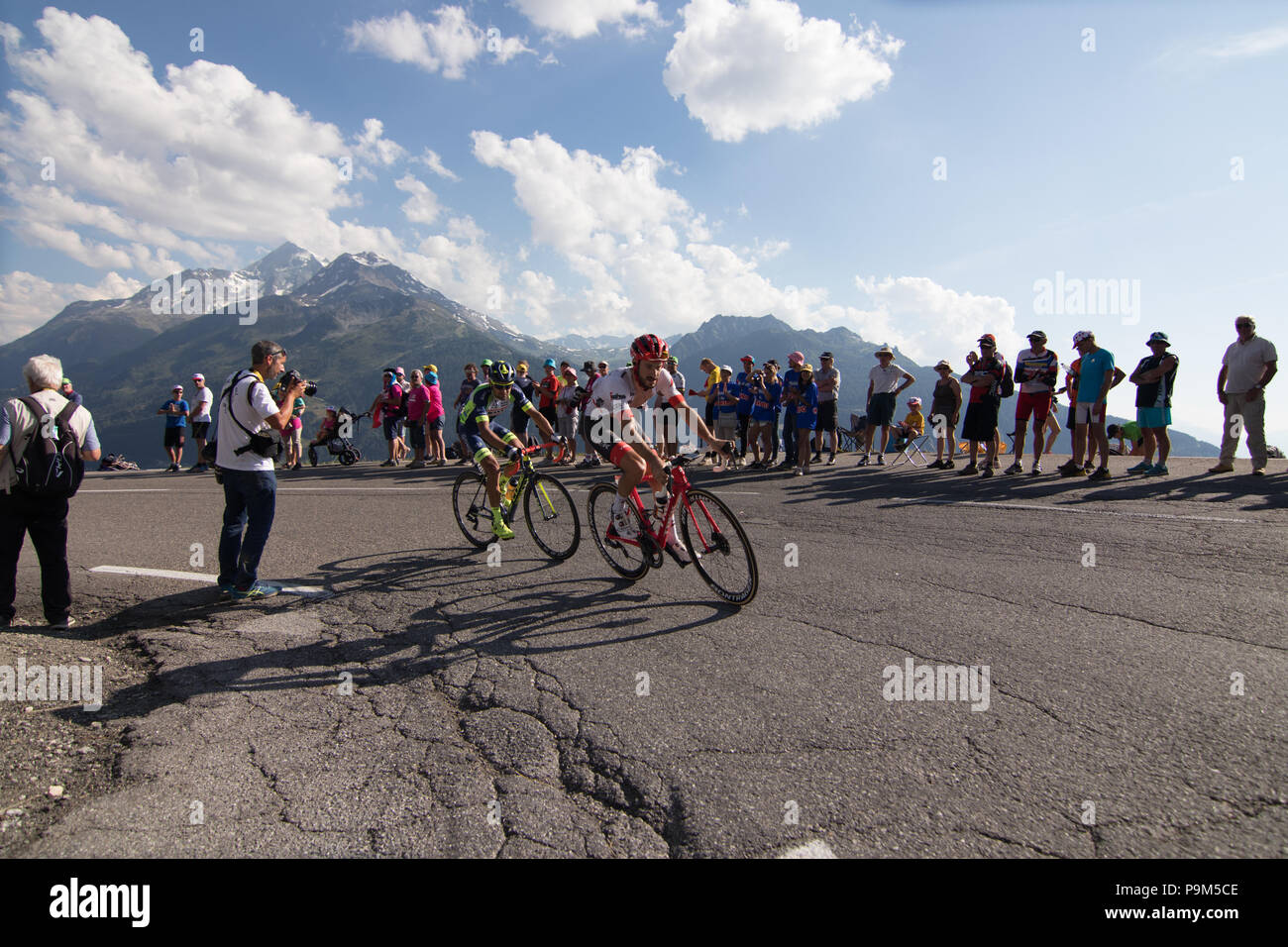 France. 18th July, 2018. Tour de France 2018 cycling stage 11 La Rosiere Rhone Alpes Savoie France Credit: Fabrizio Malisan/Alamy Live News Stock Photo