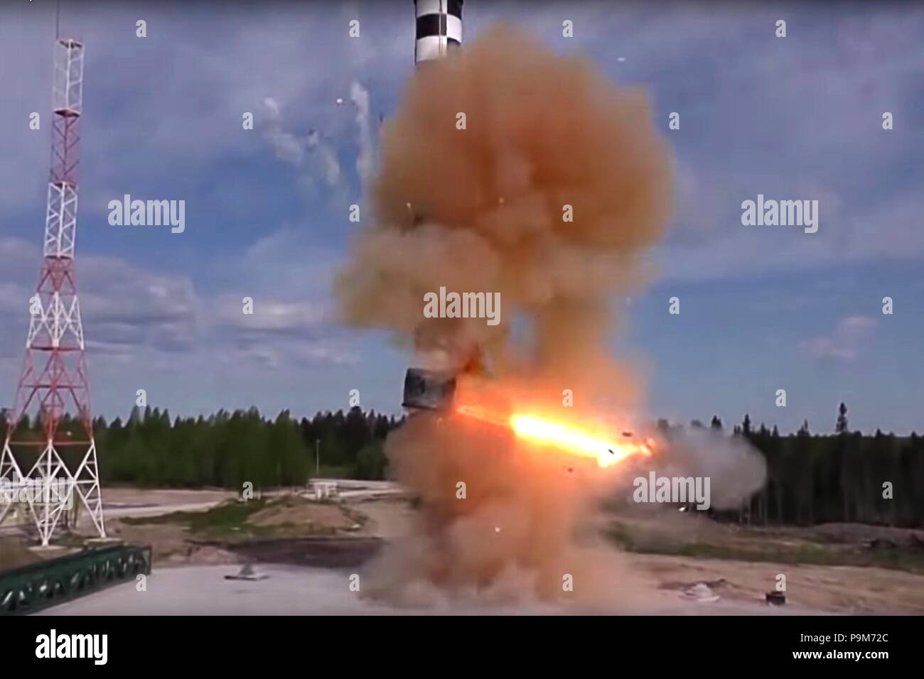 Russia 19th July 18 Russia 19th July 18 A Drop Test Of The Rs 28 Sarmat Liquid Fueled Superheavy Intercontinental Ballistic Missile Developed By The Makeyev Rocket Design Bureau To Replace The Old R 36m2 Russia 19th July 18 Russia 19th July 18 A Drop Test Of The Rs 28 Sarmat Liquid Fueled Superheavy Intercontinental Ballistic Missile Developed By The Makeyev Rocket Design Bureau To Replace The Old R 36m2