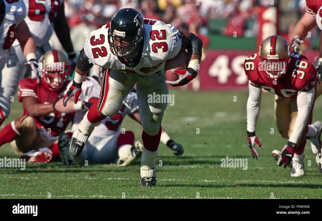 Photo: Atlanta Falcons running back Jamal Anderson (#32) celebrates his  first quarter touchdown - 