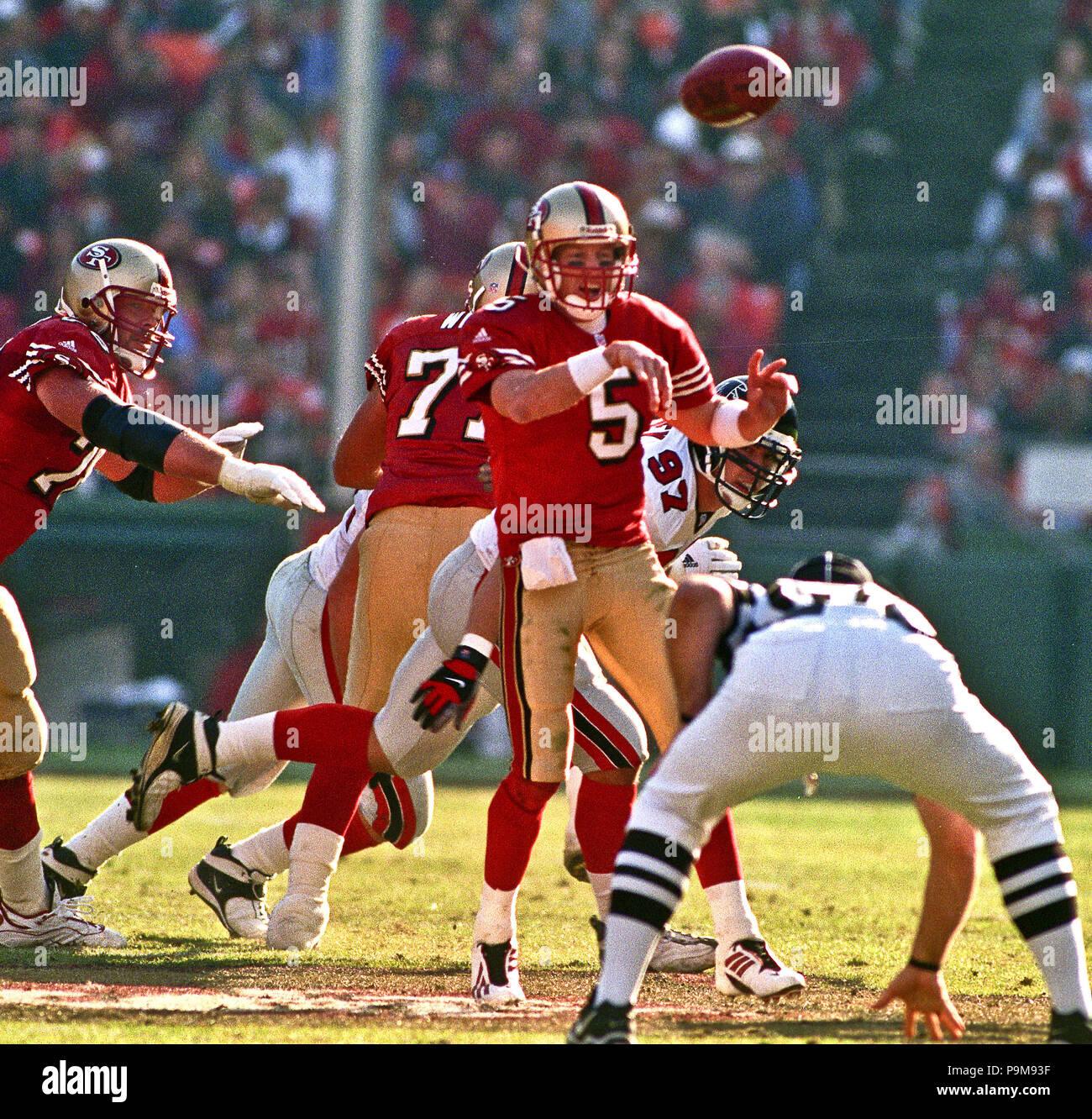 San Francisco, California, USA. 10th Sep, 2000. San Francisco 49ers vs.  Carolina Panthers at Candlestick Park Sunday, September 10, 2000. Panthers  beat 49ers 38-22. San Francisco 49ers defensive tackle Scott Gragg (78)