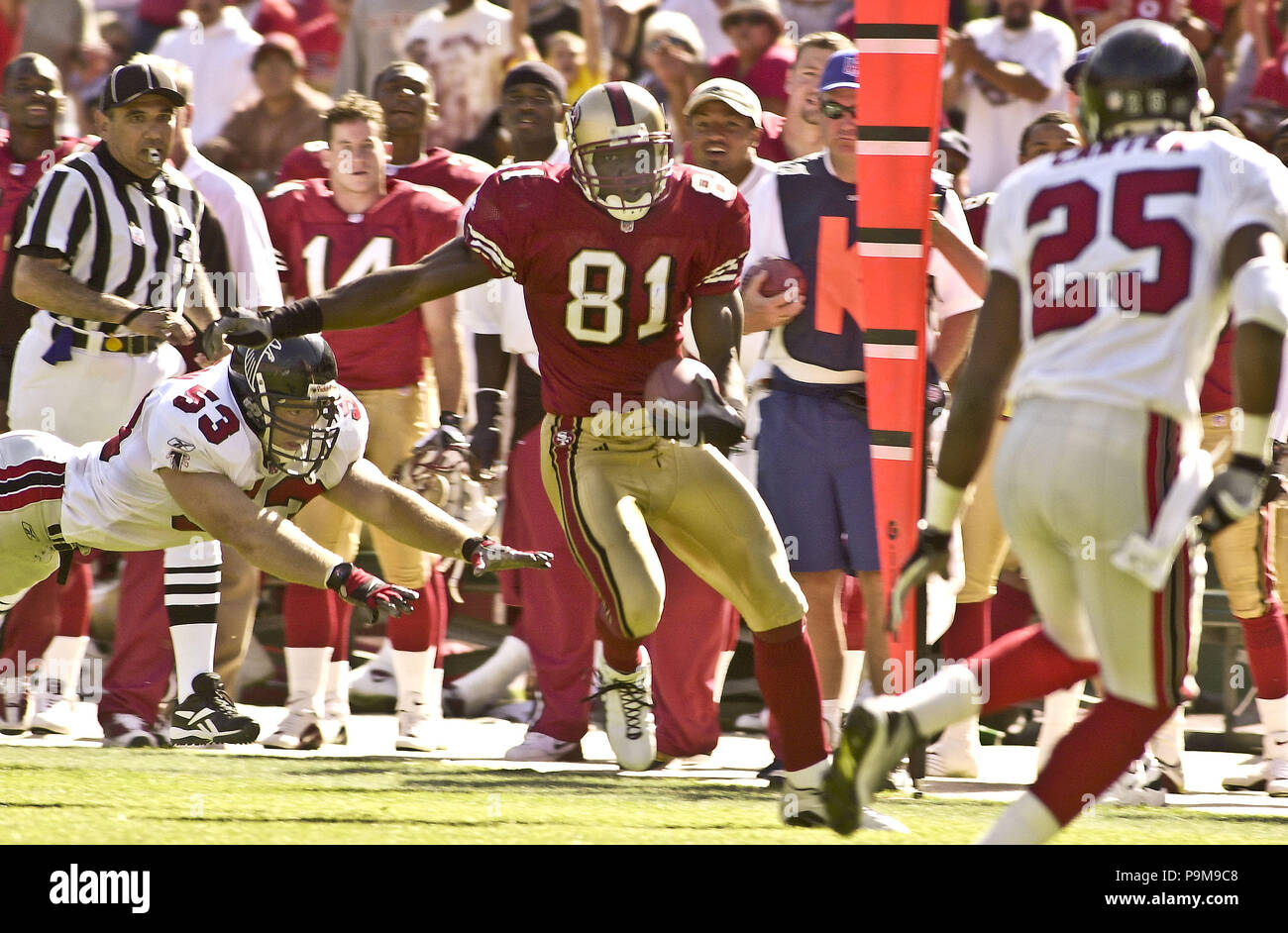 September 23, 2001 - San Francisco, California, U.S - San Francisco 49ers  wide receiver Terrell Owens (81) on