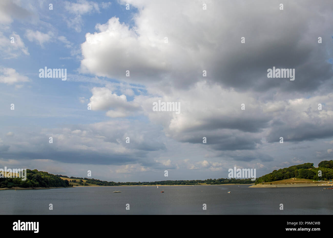 Llandegfedd Reservoir near Cwmbran in South Wales Stock Photo