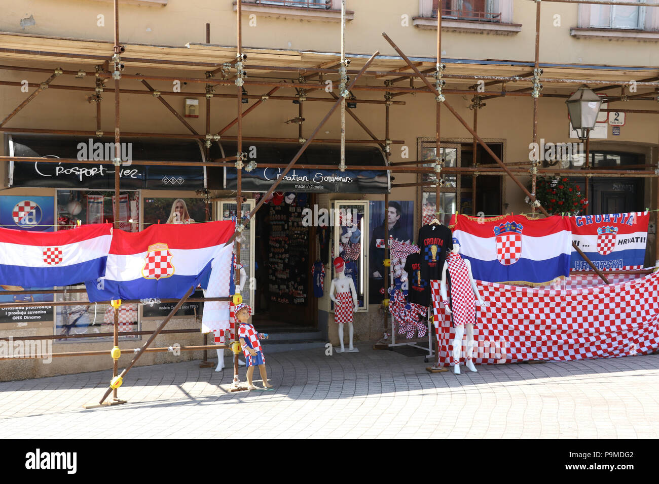 A souvenir shop on Vlaska Ulica, Zagreb, Croatia Stock Photo Alamy