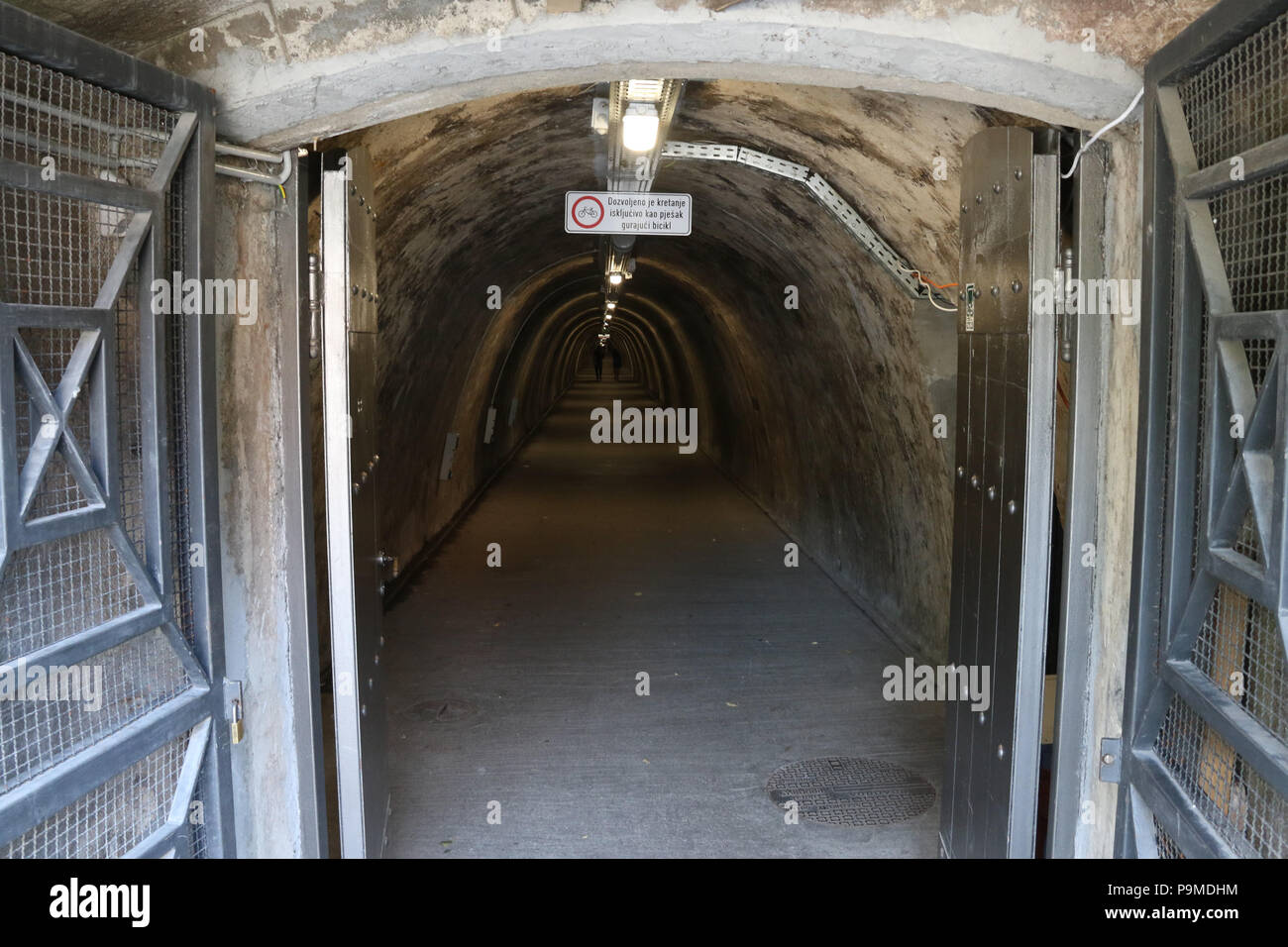 Underground tunnel, Zagreb, Croatia Stock Photo Alamy