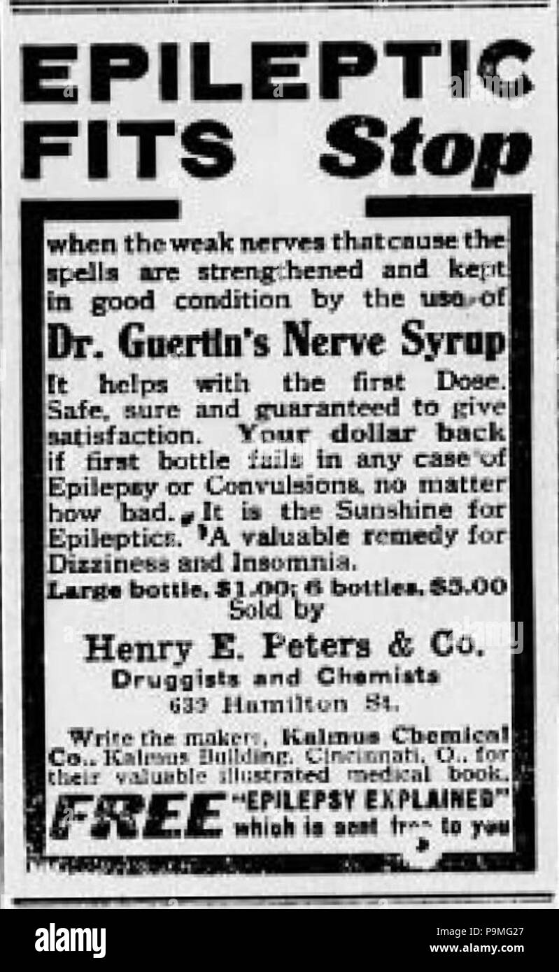 33 1915 - Henry E Peters &amp; Company Newspaper Ad Allentown PA Stock Photo