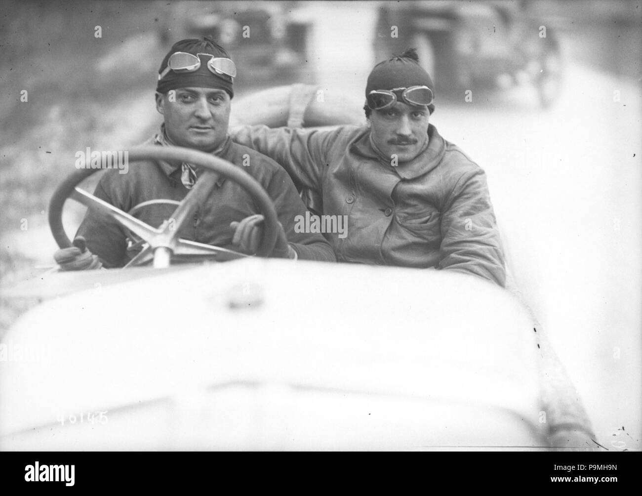 109 Albert Guyot at the 1914 French Grand Prix Stock Photo