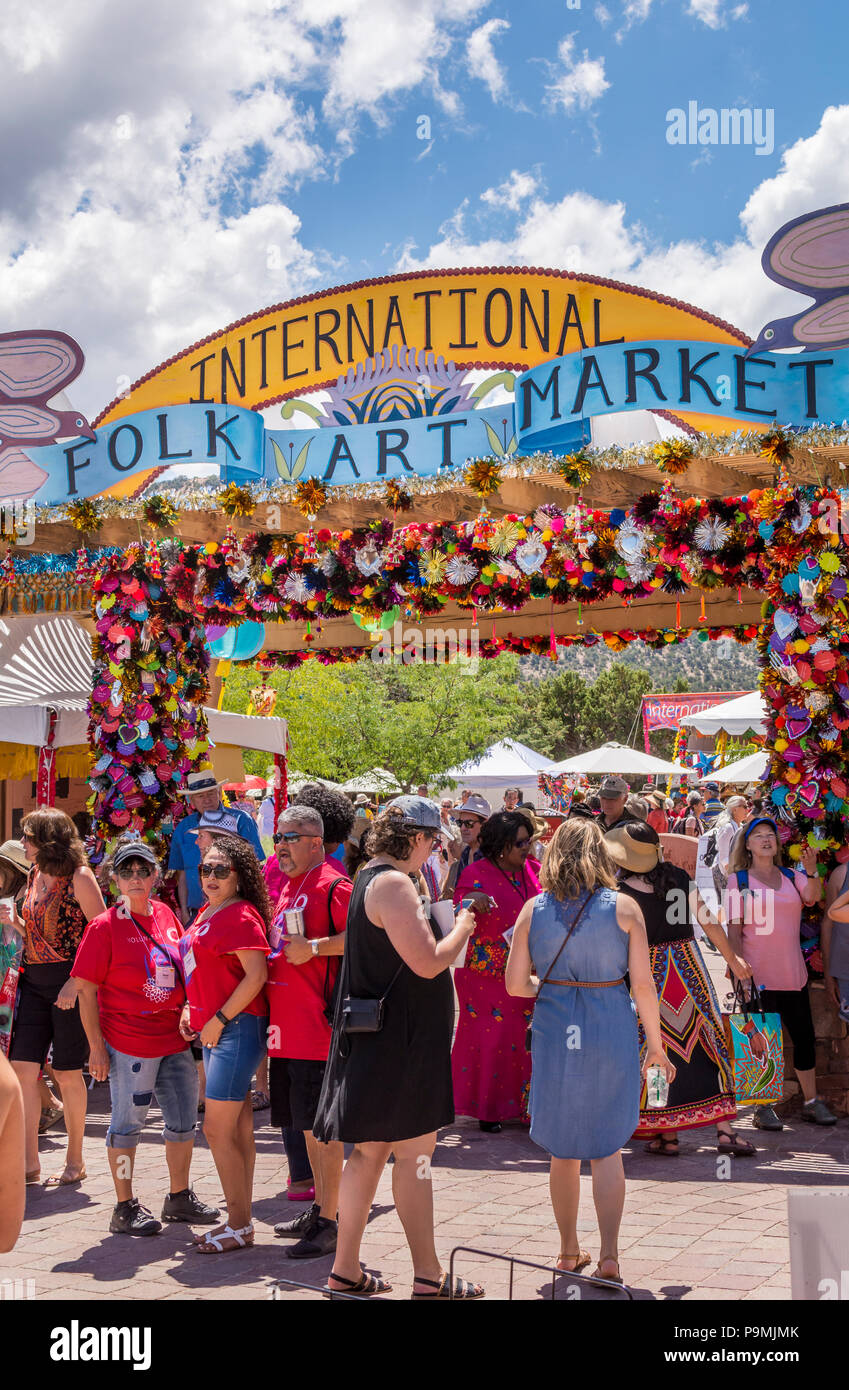 International Folk Art Market 2018 in Santa Fe New Mexico, USA. Stock Photo