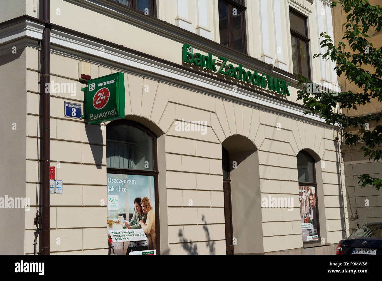 Polish Bank Zachodni WBK situated in Krakow, Poland, Europe Stock Photo -  Alamy