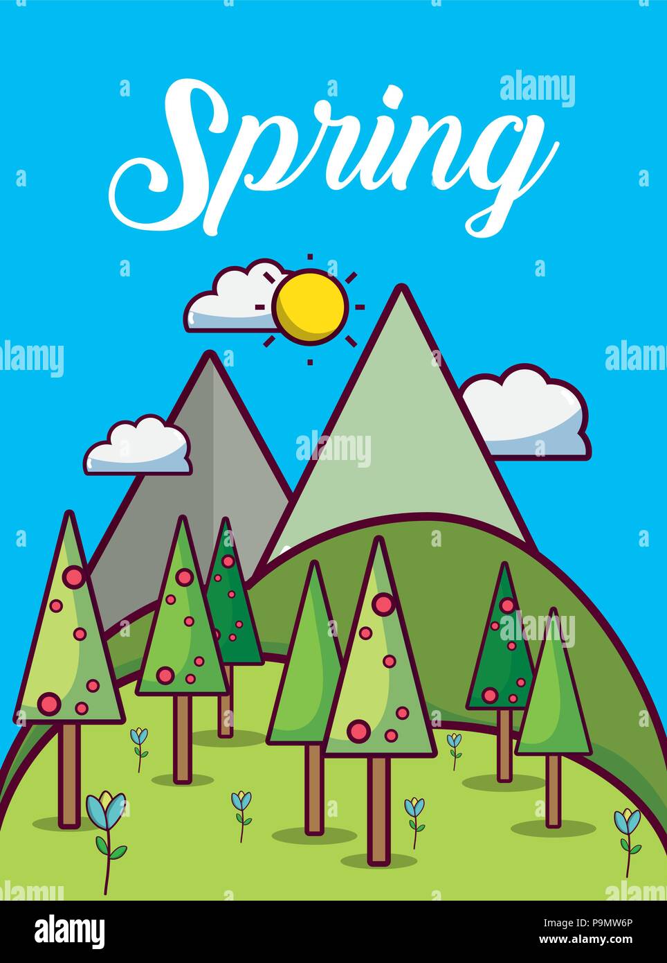 Weather season card Stock Vector Image & Art - Alamy