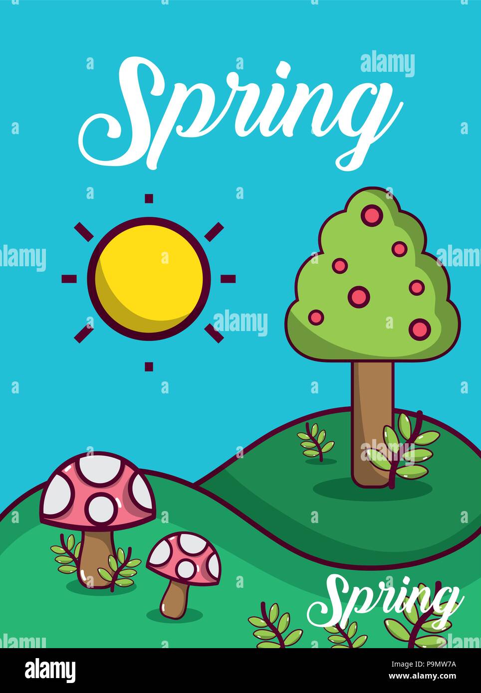 Weather season card Stock Vector Image & Art - Alamy