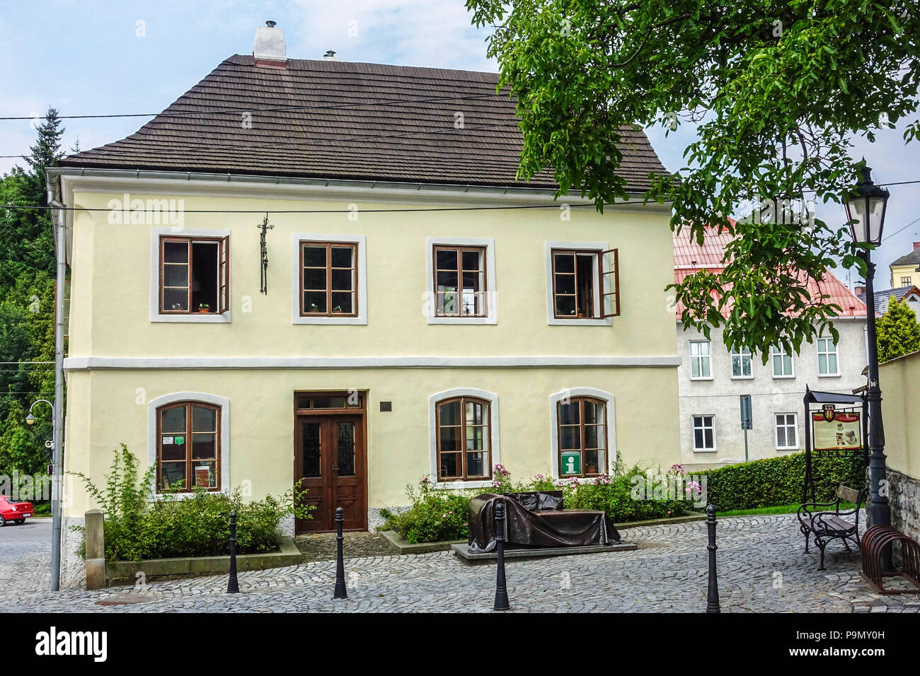 Sigmund Freud birthplace, Museum house, Pribor, Moravia, Czech Republic Stock Photo
