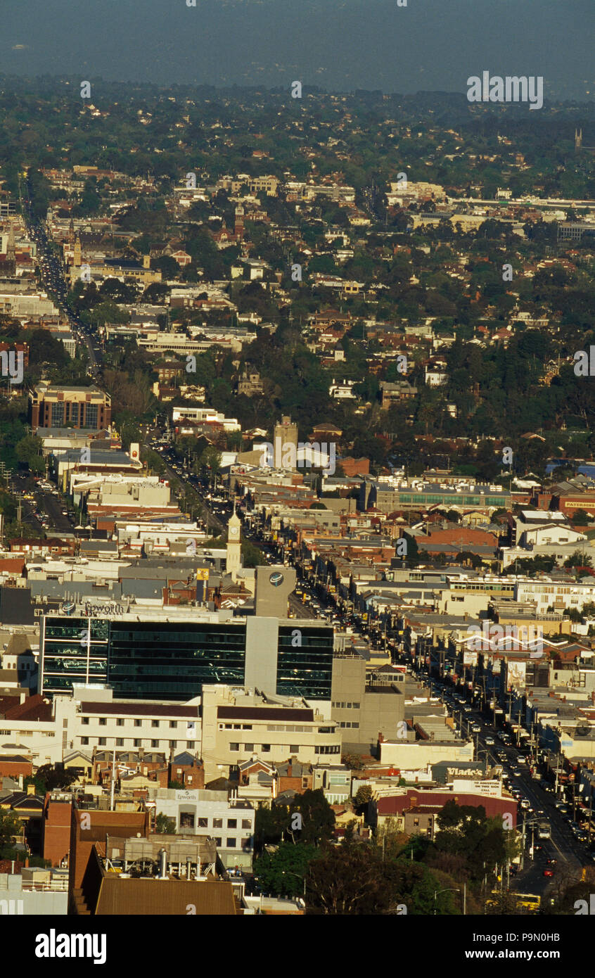 The famous Bridge Road shopping and retail district in Richmond. Stock Photo