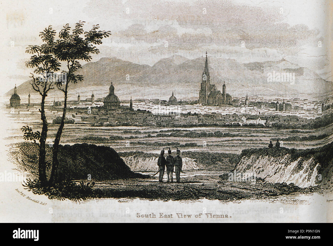 300 South East View of Vienna - Clarke Edward Daniel - 1816 Stock Photo ...