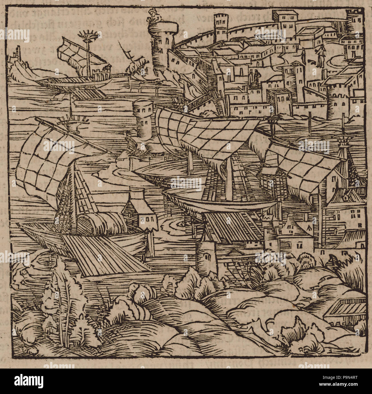 Istanbul in the 16th century map hi-res stock photography and images ...