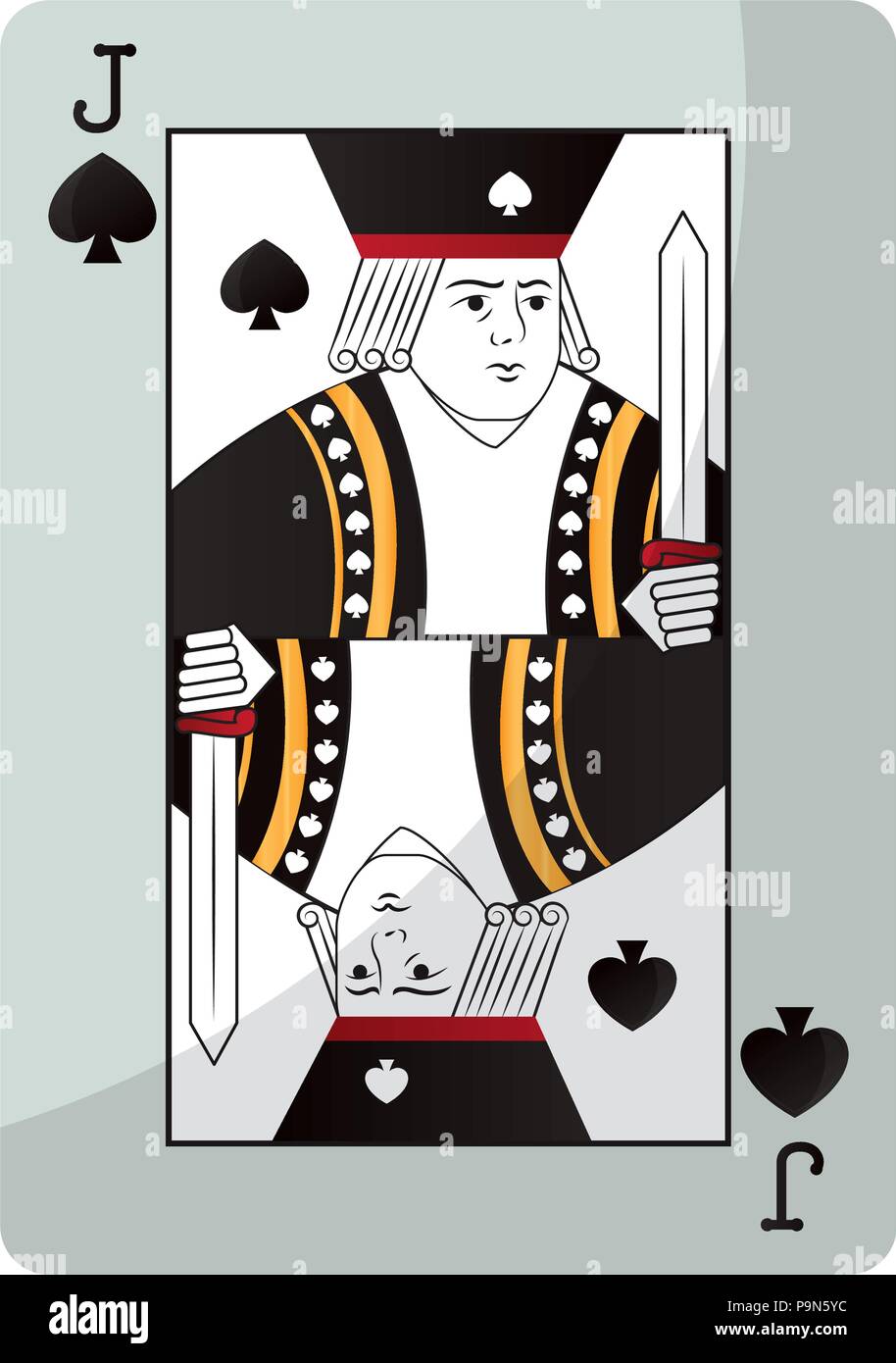 Jack Spades Casino Card Game Stock Vector Image Art Alamy