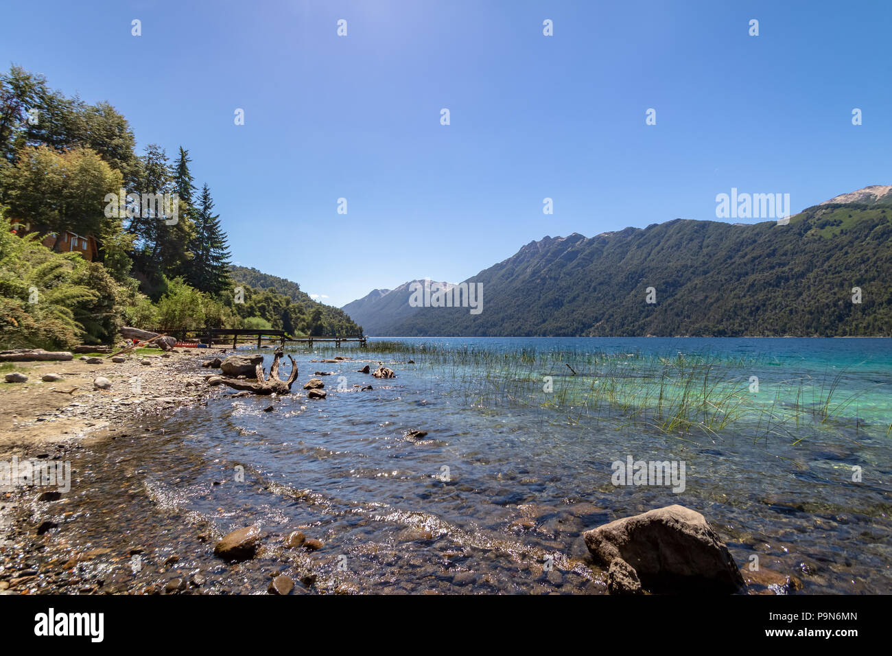 Correntoso Lake - Villa La Angostura, Patagonia, Argentina Stock Photo