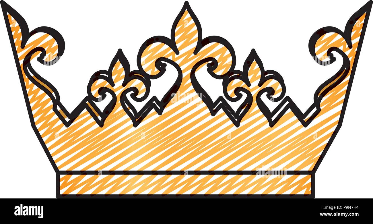 doodle luxury metal crown royal accessory Stock Vector Image & Art - Alamy