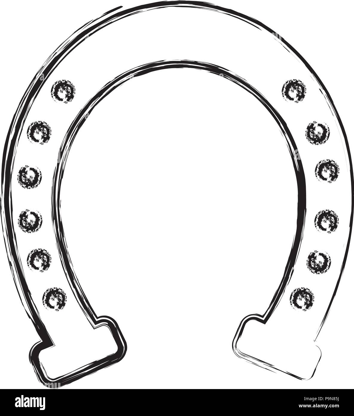 clipart of two metal horseshoes