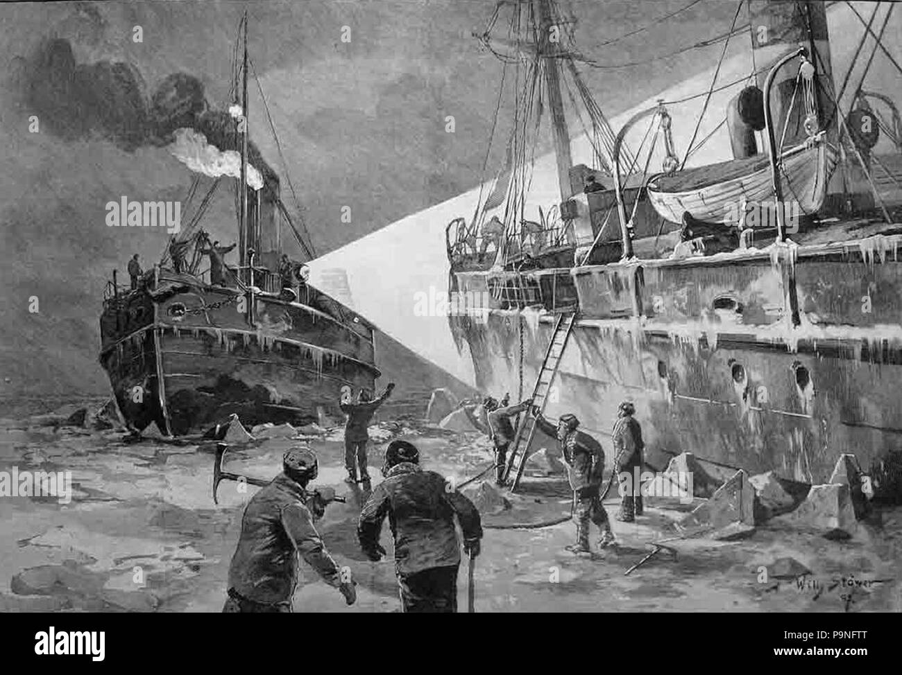 24 1897-Willy-Stoewer-Eisbrecher-Berlin Stock Photo