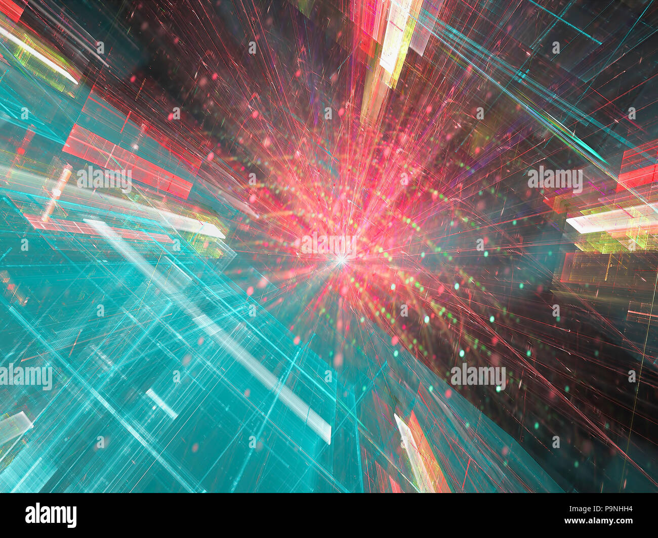 Abstract tech perspective - digitally generated image Stock Photo - Alamy