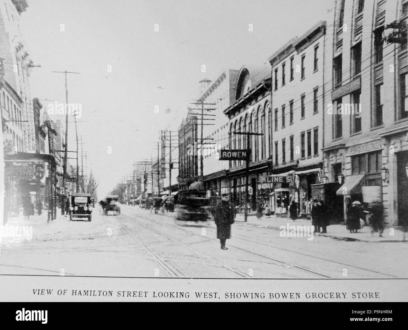 31 1912 - 800 Block Hamilton Street - Allentown PA Stock Photo