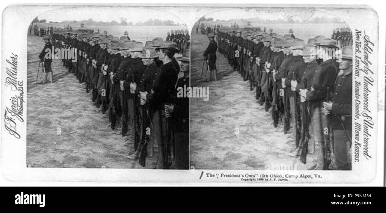 74 8th Ohio Infantry at Camp Alger Stock Photo Alamy