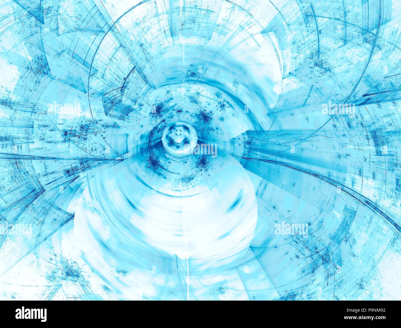 Abstract tech blur - digitally generated image Stock Photo