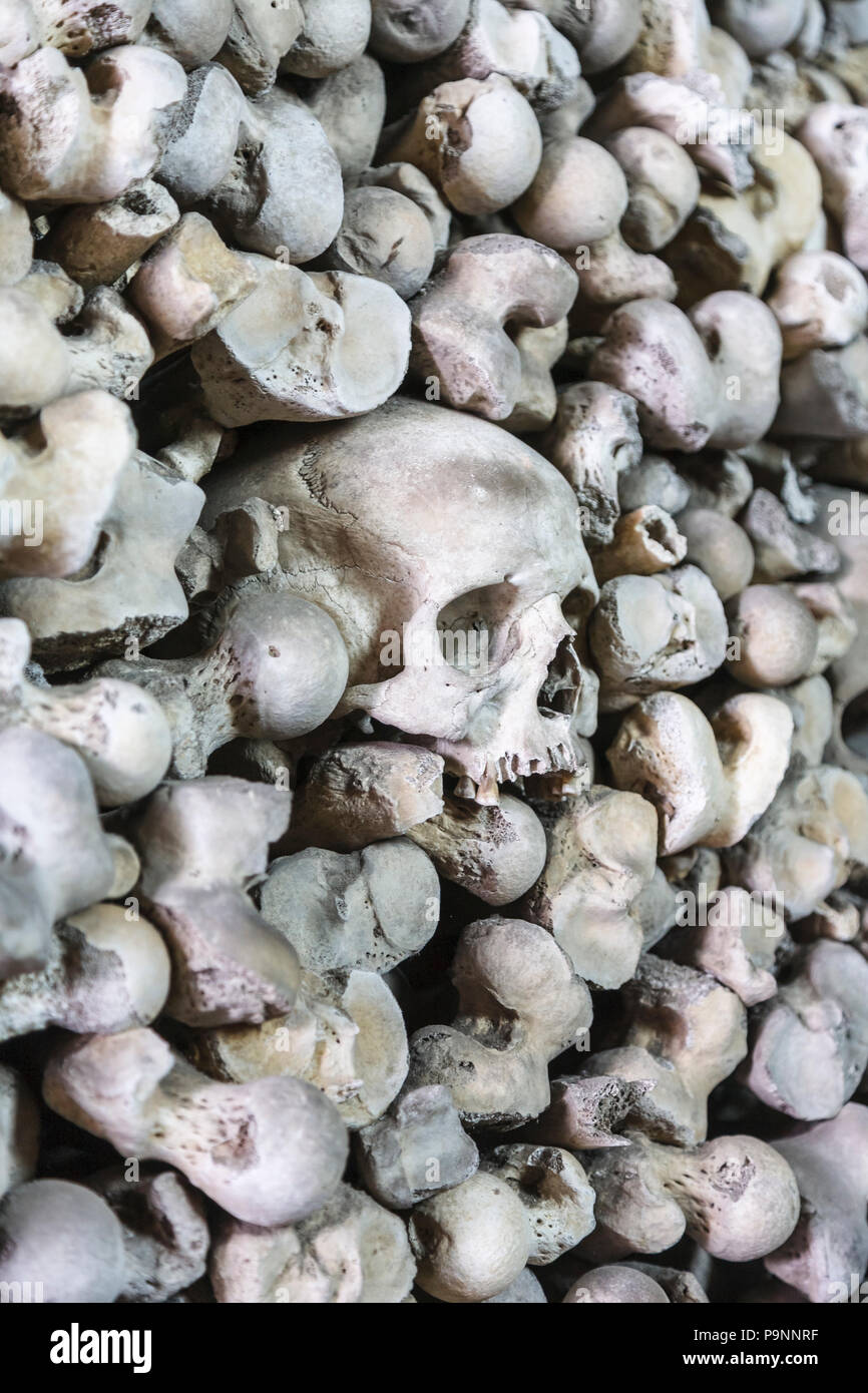 St Leonard's Church in the Cinque Port town of Hythe, Kent contains an ossuary Stock Photo