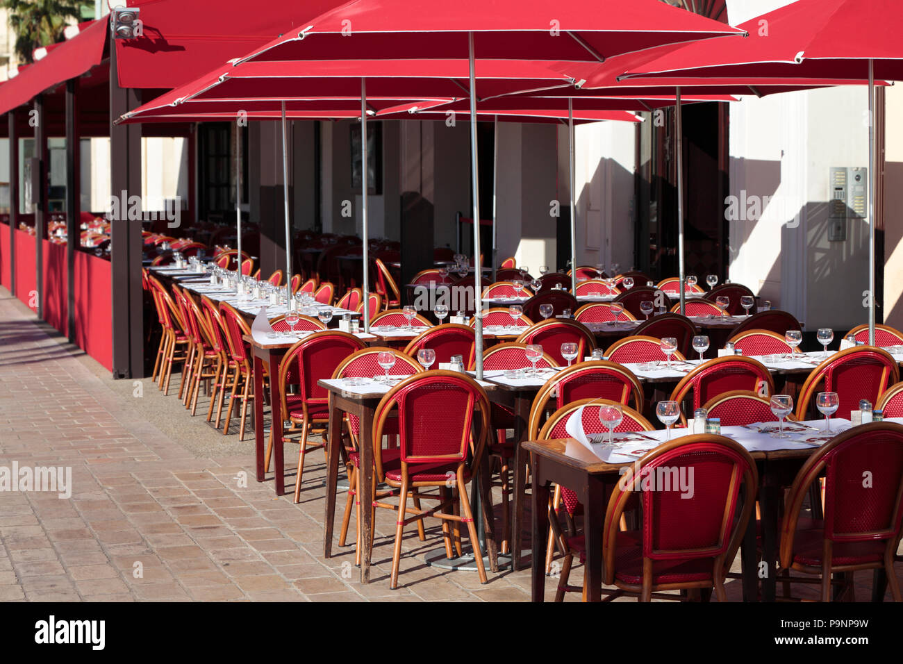 French restaurant South of France Stock Photo