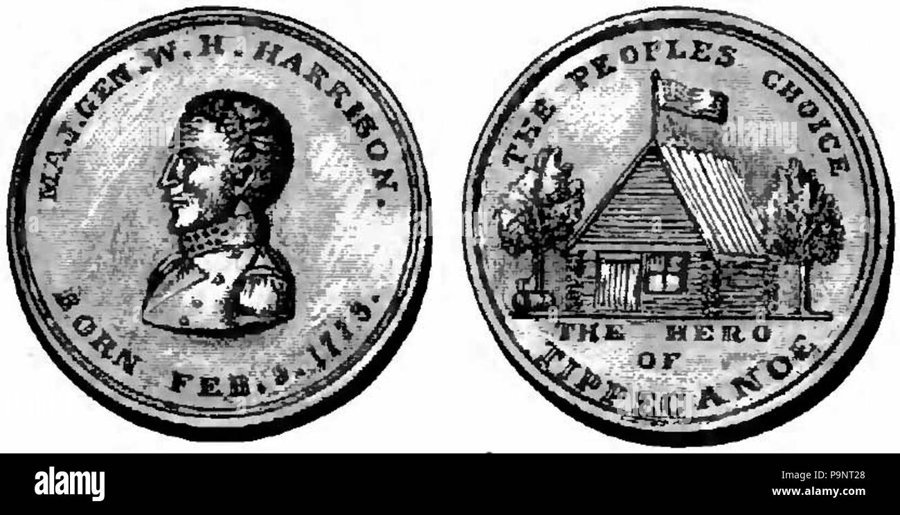 . English Drawing of front and back of medal struck