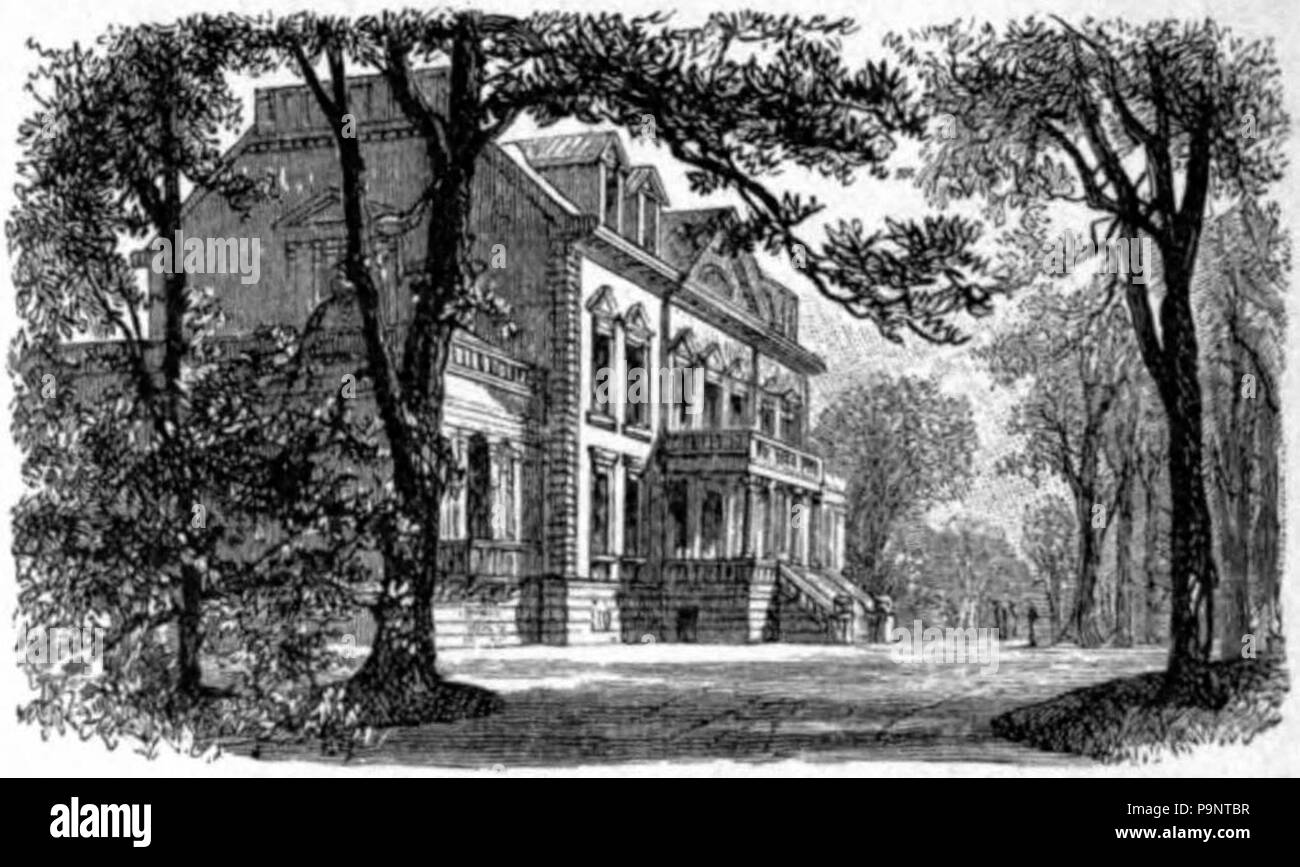 New york mansion Black and White Stock Photos & Images - Alamy