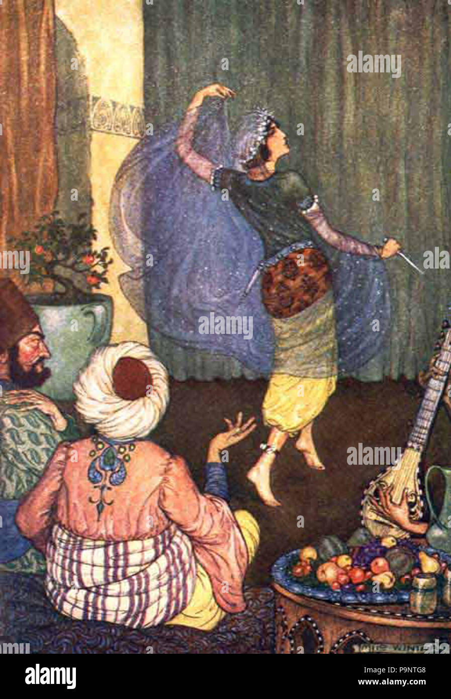 146 Arabian Nights illustration 3 Stock Photo