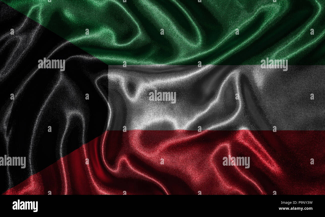 Kuwait flag Fabric flag of Kuwait country, Background and wallpaper