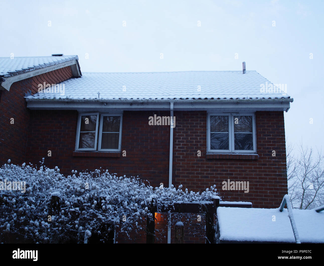 Heavy snow fall in Southampton, Hampshire England Stock Photo Alamy