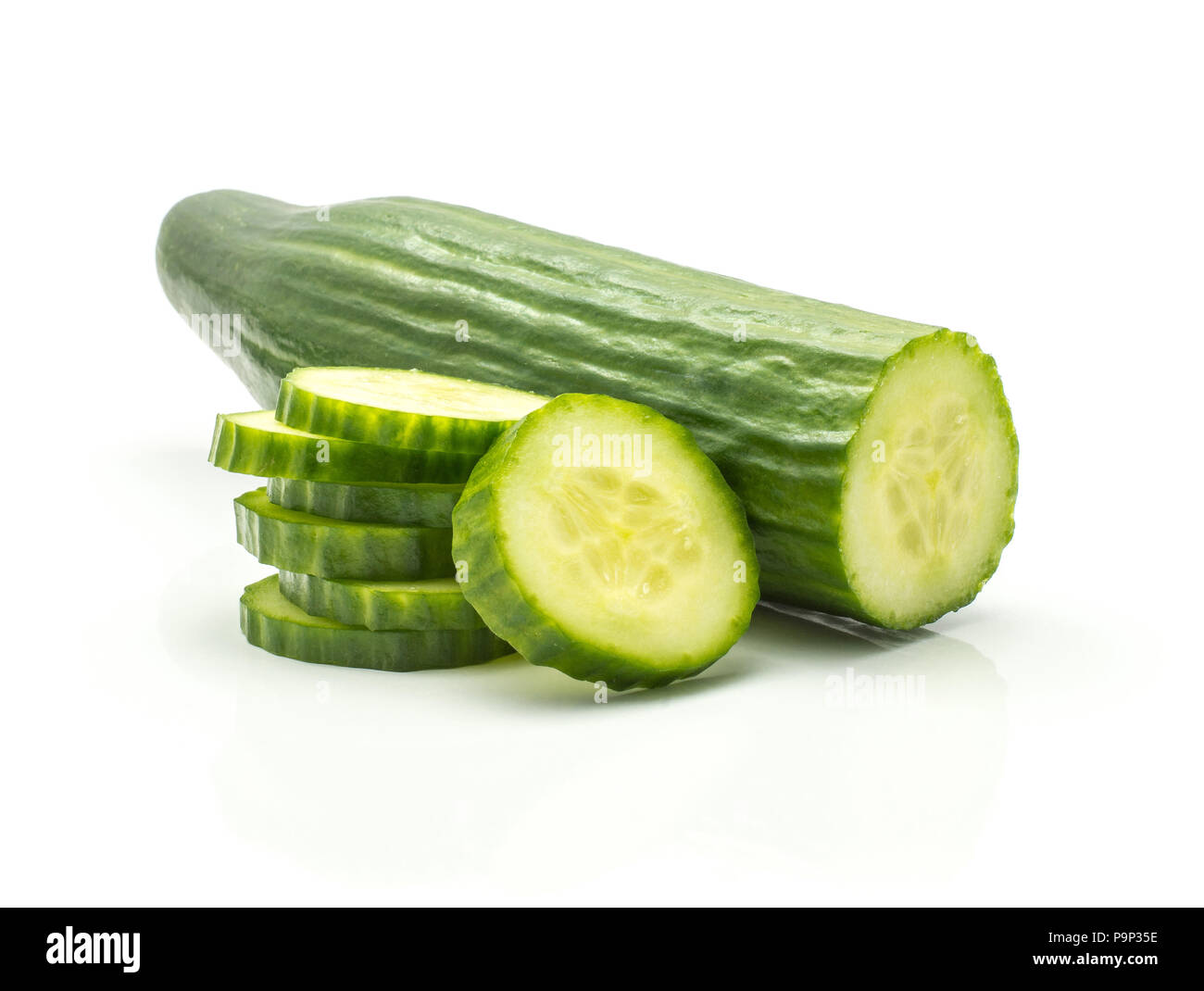 European cucumber (burpless, seedless, hothouse, gourmet, greenhouse
