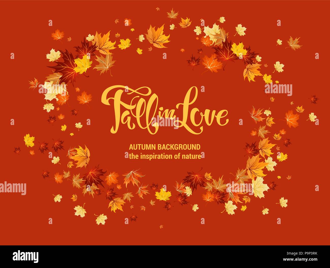 autumn maple leaves background Stock Vector Image & Art - Alamy